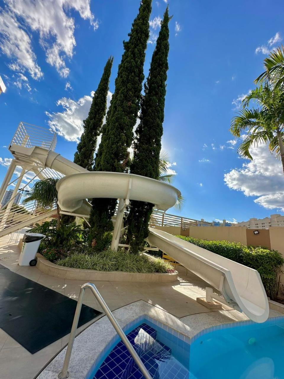 Caldas Novas - Prive Das Thermas II - Apto 3 Quartos - Parque Aquatico Aparthotel Ngoại thất bức ảnh